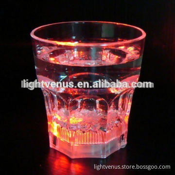 multi color change LED luminous glass plastic cup cup tumbler drinkware for KTV Bar promotion